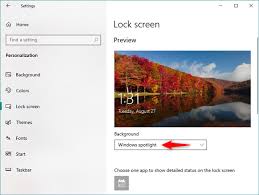 change the lock screen in windows 10