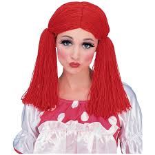 rag doll wig raggedy ann fancy