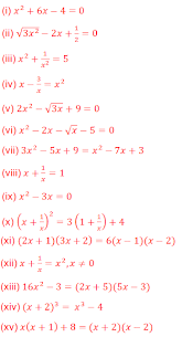 Ch 8 Quadratic Equations Exercise 8 1