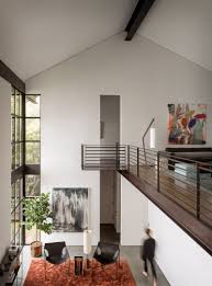 high ceilings and industrial materials