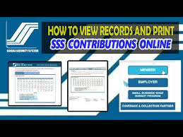 records and print sss contributions