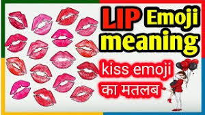 lip emoji meaning kiss emoji meaning