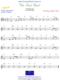 The First Noel For Trumpet Free Sheet Music