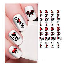 Disney Ti262 Mickey Mouse Minnie Mouse Nail Stickers : Amazon.de: Beauty