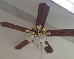update a ceiling fan using spray paint