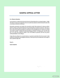 sle appeal letter template in pages