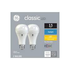 Ge Classic 100 Watt Eq A21 Daylight Led Light Bulb 2 Pack In The General Purpose Led Light Bulbs Department At Lowes Com