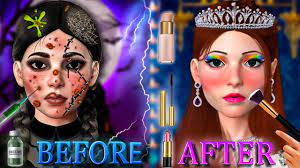 ugly face makeover asmr makeup game