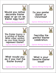 Ask him questions about where he lives and what he likes most about easter. Easter Opinion Writing Activities