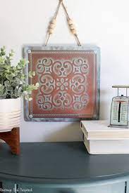 Vintage Tin Tile Wall Art A Dollar