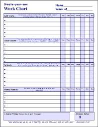 Create Your Own Work Chart 9 X 12 Laminated Chart Product Lc 401b