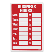 Best Images Of Printable Office Hours Sign Free Nurul Amal