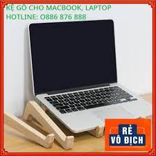 ️ Kệ kê laptop, Giá đỡ tản nhiệt cho Macbook ️ làm bằng gỗ thông tự nhiên  bền đẹp, mang đi thoải mái - Giá đỡ Laptop Nhãn hiệu OEM