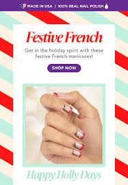the perfect holiday french manicures