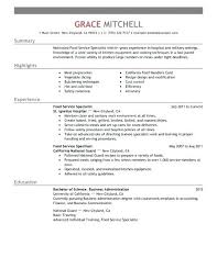 Food Industry Resume Objective Examples Customer Service Manager