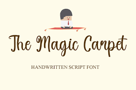 the magic carpet font by nirmala
