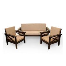 5 seater solid wood wooden sofa set rs