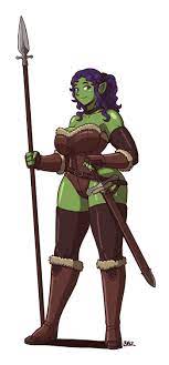 Jade by Blazbaros on DeviantArt | Female orc, Half-orc female, Concept art  characters
