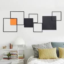 Geometric Rectangle Black Orange