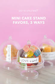 These Diy Mini Cake Stand Favors Filled
