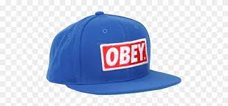obey hat transpa blue
