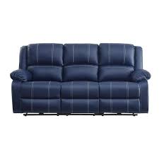 Pu Faux Leather 3 Seats Straight Sofa