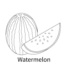 easy fruits coloring pages for kids and