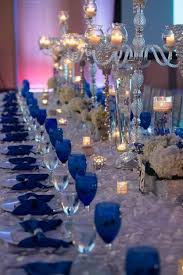 vintage royal blue wedding decorations