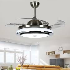 High Quality 3 Color Led Fan Lamp Changing Light Modern Led Invisible Ceiling Fan Light Remote Control Ceiling Lamp 110 240v Ceiling Fans Aliexpress