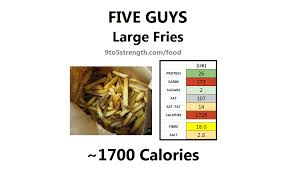 how many calories in five guys