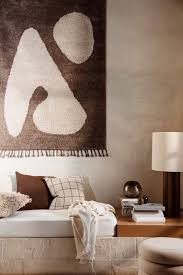 ferm living abstract large rug brown