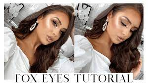fox eyes makeup tutorial new trend