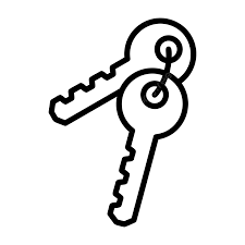 Keys Line Icon Vector Keys Icon