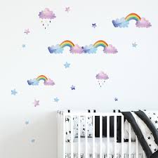 Cartoon Cloud Rainbow Wall Stickers