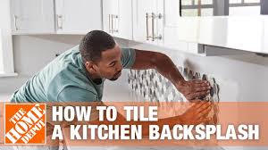 Home depot kitchen backsplash installation. How To Tile A Kitchen Backsplash The Home Depot Youtube