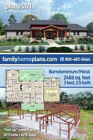 plan 75171 metal framed farmhouse