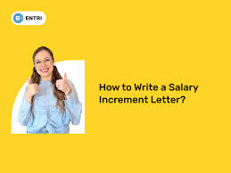 how to write a salary increment letter