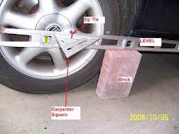 The two wheel alignment kit from summit racing. Diy Alignment Using Common Tools