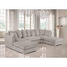 boise u shape plush velvet corner sofa