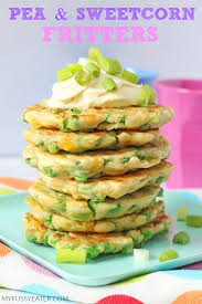 pea sweetcorn fritters my fussy