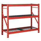 65-inch W x 54-inch H x 24-inch D 3-Shelf Heavy Duty Industrial Welded Steel Garage Storage Rack Shelving Unit in Red HBR652454W3C Husky