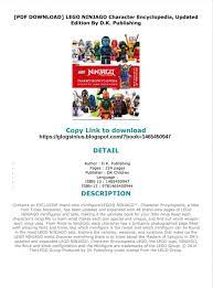 PDF DOWNLOAD] LEGO NINJAGO Character Encyclopedia, Updated Edition By :  text, images, music, video | Glogster EDU - Interactive multimedia posters