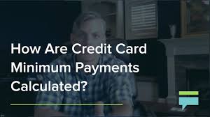 how are credit card minimum payments
