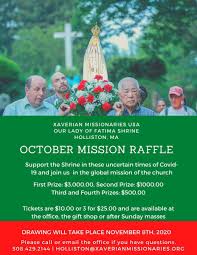 october mission raffle of our lady of
