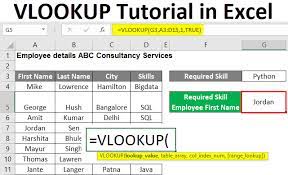 vlookup tutorial in excel how to use