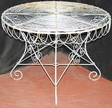 French Wire Garden Table Antique Garden