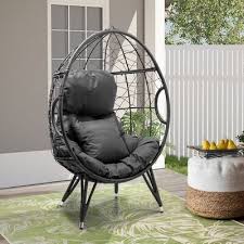 Pe Rattan Hanging Basket Lounge Chair