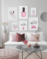 Blush Pink Salon Decor Posters