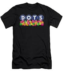Tootsie Roll Dots Logo Mens T Shirt Athletic Fit