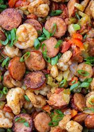creole shrimp and sausage skillet the